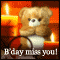Cute Birthday Miss You Message...