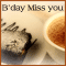 A Birthday Miss You Note...