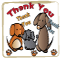 Dog Thank You Card.