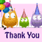 Cute Owls And Penguin Thank You.