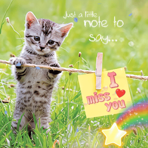 A Little Note To Say I Miss You.