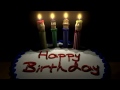 Happy birthday cute animation cake