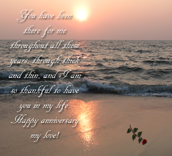 Happy Anniversary My Love.