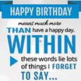 Happy Birthday Means More...