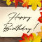 Autumn Birthday Wishes.