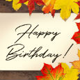 Autumn Birthday Wishes.