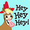 Smiling Horse Saying Hey Hey Hey.
