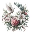 A Dove And Flowers Mother&rsquo;s Day...