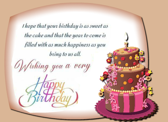 Wishing A Sweet Birthday!