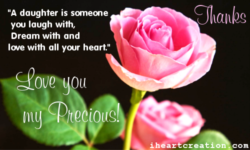 Thanks To My Daughter.