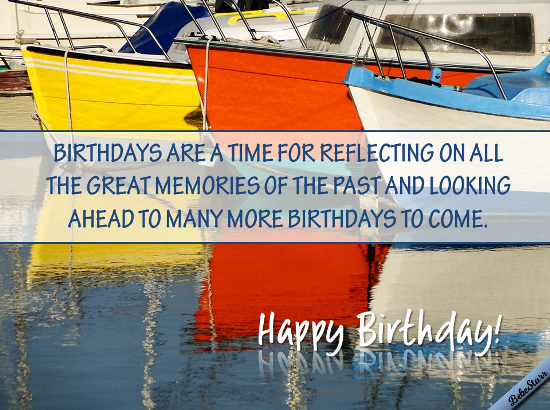 Birthday Reflections.
